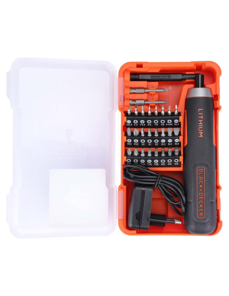 Destornillador Inalámbrico BLACK+DECKER BD40K27 4V 27 Accesorios Destornillador Inalámbrico BLACK+DECKER BD40K27 4V 27 Accesorios