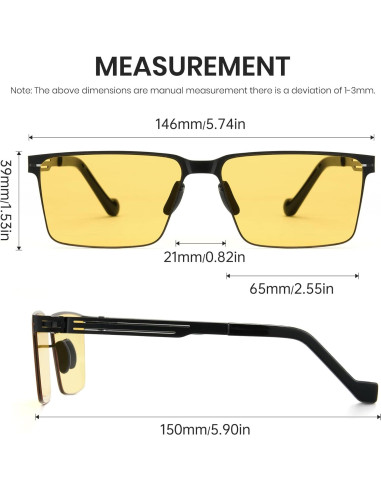 Gafas Fotoquímicas Cyxus 1176 UV y Luz Azul para Adultos