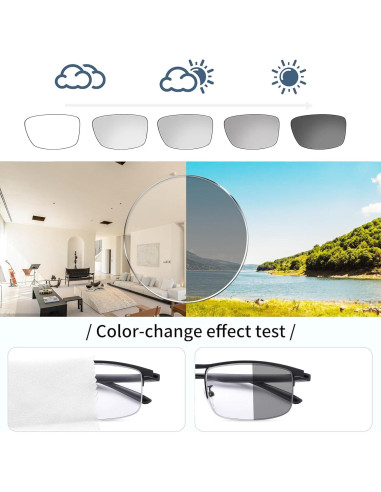 Gafas fotocromáticas YIMI UV400 anti luz azul para adultos