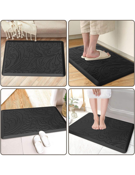 Alfombra Antifatiga KMAT 46x71 cm Impermeable Antideslizante Negra Alfombra Antifatiga KMAT 46x71 cm Impermeable Antideslizante Negra
