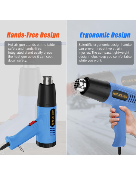 Pistola de Calor JFTOOIS 1300W con Control de Temperatura Pistola de Calor JFTOOIS 1300W con Control de Temperatura