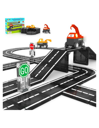 Juego de Vehículos de Ingeniería de Caminos ORZbb - 23 Piezas