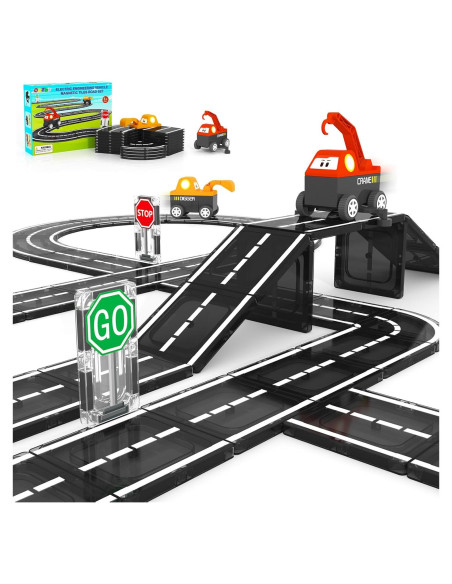 Juego de Vehículos de Ingeniería de Caminos ORZbb - 23 Piezas Juego de Vehículos de Ingeniería de Caminos ORZbb - 23 Piezas