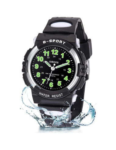 Reloj Analógico Juboos para Niños Impermeable 5-14 Años