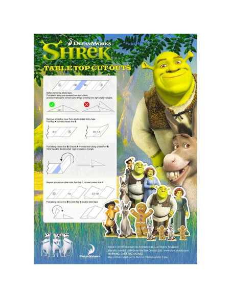Recorte de Cartón Shrek Star Cutouts TT004 - Decoración Fiesta Recorte de Cartón Shrek Star Cutouts TT004 - Decoración Fiesta
