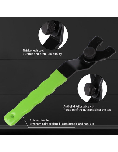 Llave de Pin Ajustable KINMINGZHU para Amoladora Angular 18.42 cm