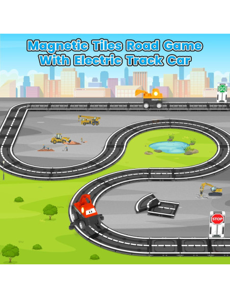 Juego de Vehículos de Ingeniería de Caminos ORZbb - 23 Piezas Juego de Vehículos de Ingeniería de Caminos ORZbb - 23 Piezas