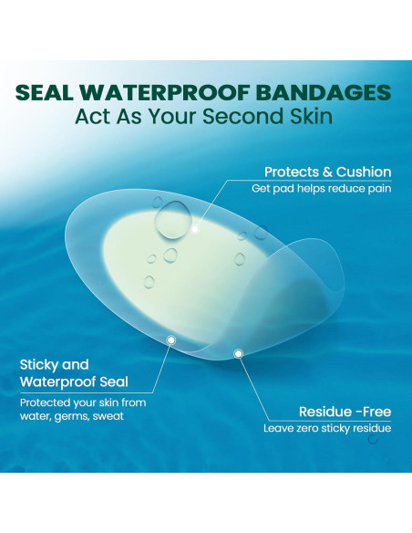 Vendajes Hidrocoloides Welnove - 24 PCS para Ampollas Vendajes Hidrocoloides Welnove - 24 PCS para Ampollas