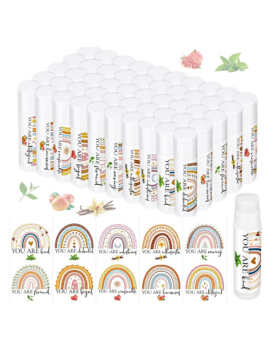 50 Piezas Balsamo Labial Hidratante Siifert 5 Sabores Boho