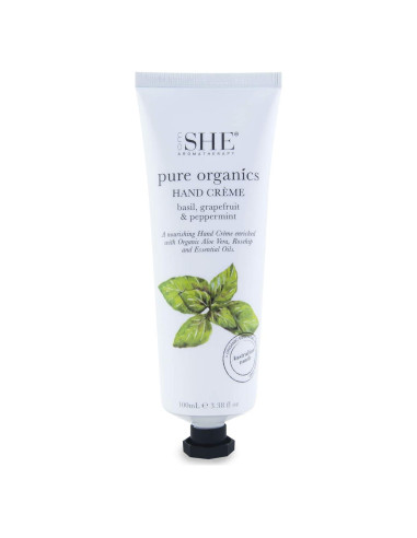 Crema de Manos Orgánica Om She - Albahaca, Pomelo y Menta