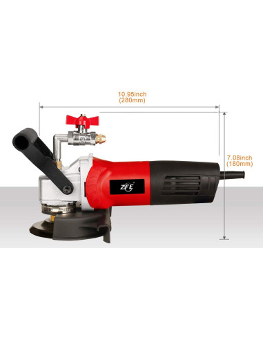 Pulidora Húmeda ZFE 800W 4" Velocidad Variable para Granito