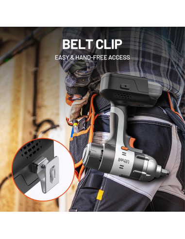 Llave de Impacto Inalámbrica Litheli 20V 1/2" 5 Niveles de Par