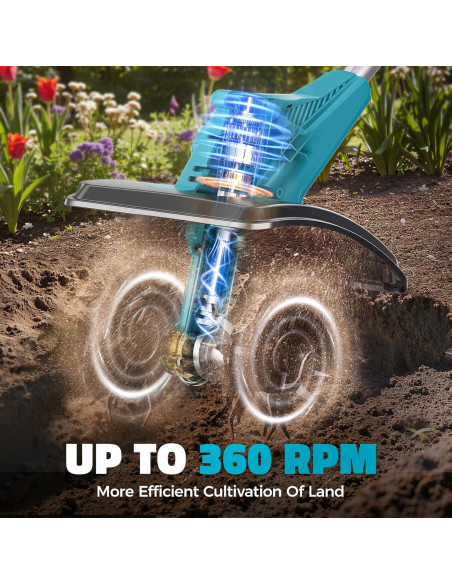 Cultivador Inalámbrico MtiolHig para Jardín 18V Sin Batería Cultivador Inalámbrico MtiolHig para Jardín 18V Sin Batería