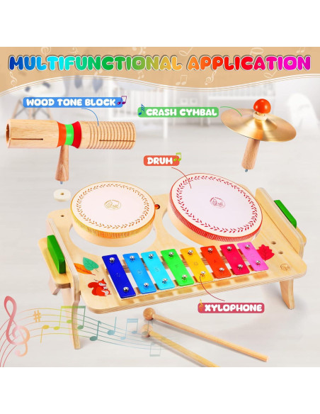 Juego de Batería Musical Wingyz 7 en 1 para Niños Juego de Batería Musical Wingyz 7 en 1 para Niños