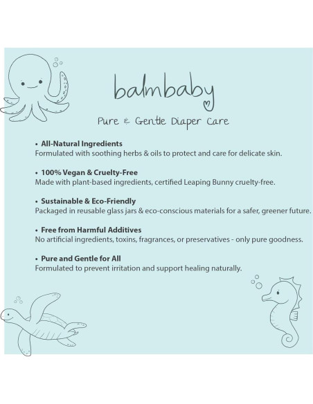 Bálsamo para Pañales Balm Baby 2oz - Natural y Vegano Bálsamo para Pañales Balm Baby 2oz - Natural y Vegano