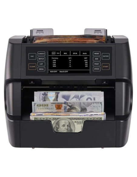 Contadora de Dinero NUCOUN VC-3 - Detección Falsificaciones, 1500 Billetes/min Contadora de Dinero NUCOUN VC-3 - Detección Falsificaciones, 1500 Billetes/min
