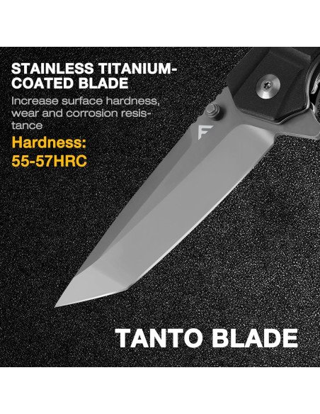 Cuchillo Plegable FLISSA con Hoja Tanto y Bloqueo de Liner Cuchillo Plegable FLISSA con Hoja Tanto y Bloqueo de Liner