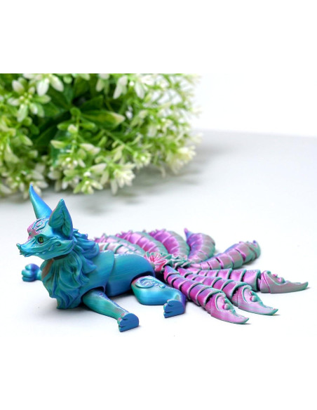 Modelo Zorro de Nueve Colas 3D LUYU Juguete Fidget 20cm Modelo Zorro de Nueve Colas 3D LUYU Juguete Fidget 20cm