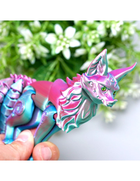 Modelo Zorro de Nueve Colas 3D LUYU Juguete Fidget 20cm Modelo Zorro de Nueve Colas 3D LUYU Juguete Fidget 20cm