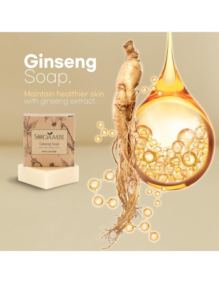 Jabón Artesanal de Ginseng Sodambi - Hidratante Natural 92g Jabón Artesanal de Ginseng Sodambi - Hidratante Natural 92g