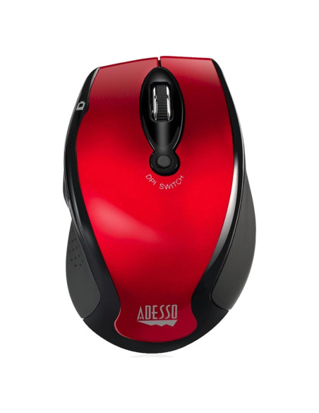 Ratón Óptico Inalámbrico Adesso iMouse M20R Ergonómico Rojo Ratón Óptico Inalámbrico Adesso iMouse M20R Ergonómico Rojo