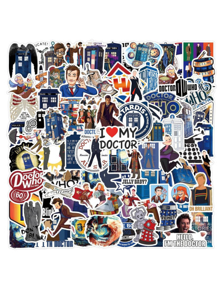 Pegatinas Doctor Who 110pcs Vinilo Impermeable LTZSTONE Pegatinas Doctor Who 110pcs Vinilo Impermeable LTZSTONE