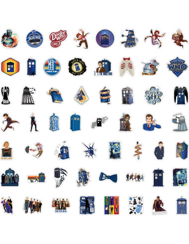 Pegatinas Doctor Who 110pcs Vinilo Impermeable LTZSTONE