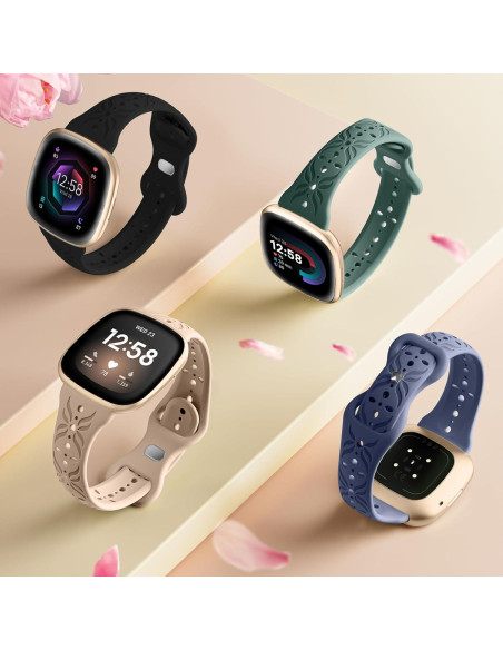 Banda de Patrón Delgado Maledan para Fitbit Sense/Versa 3/4 Banda de Patrón Delgado Maledan para Fitbit Sense/Versa 3/4