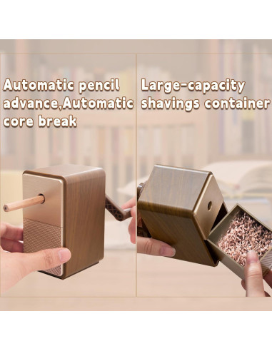 Afilador de Lápices Deli Manual Ajustable con Cuchilla de Seguridad