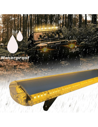 Barra de Luz Estroboscópica LED 63" VAGMI Ámbar 120 LEDs