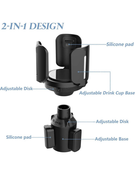 Adaptador Expansor Soporte Taza Coche COAZRLOS 8.9x16.5cm Adaptador Expansor Soporte Taza Coche COAZRLOS 8.9x16.5cm