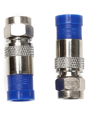 Conector de Antena RG6 Tipo F Recto TLS.eagle - Paquete 20