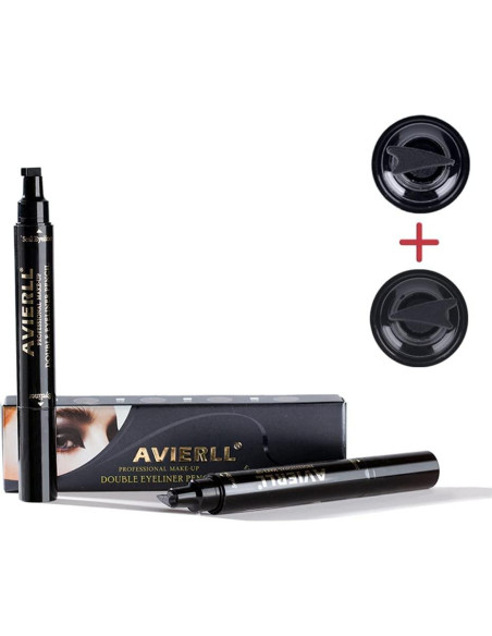 Delineador de Ojos con Sello AVIERLL B12 Negro Impermeable Delineador de Ojos con Sello AVIERLL B12 Negro Impermeable