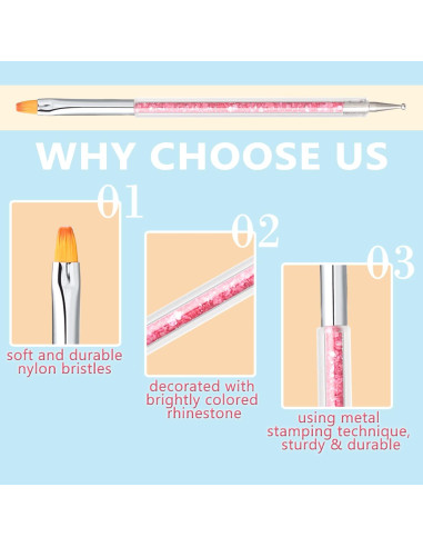 Kit de Pinceles de Arte de Uñas TEOYALL - 10 Piezas