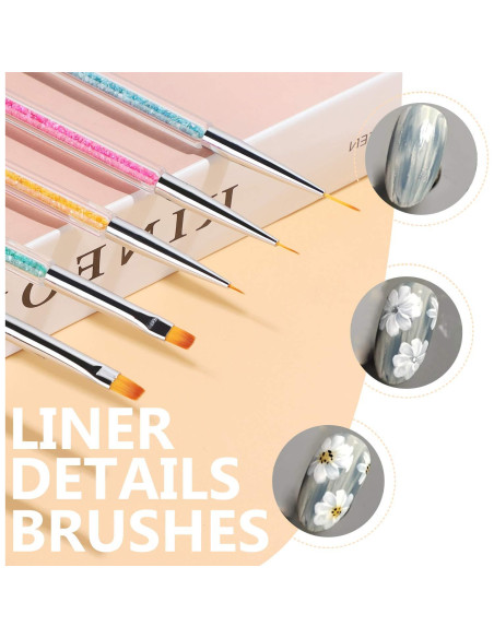 Kit de Pinceles de Arte de Uñas TEOYALL - 10 Piezas Kit de Pinceles de Arte de Uñas TEOYALL - 10 Piezas