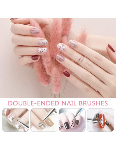 Kit de Pinceles de Arte de Uñas TEOYALL - 10 Piezas
