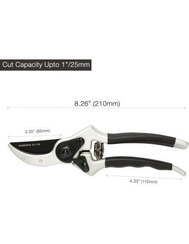 Tijeras de podar Garden Elite Alpha Six - Acero SK5 - Ergonomía