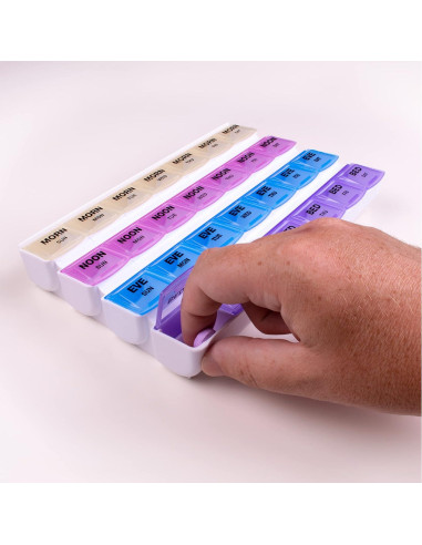 Organizador de Pastillas Apex Mediplanner 7 Días 4 Veces al Día