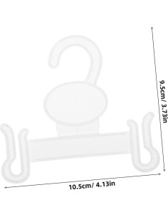 Ganchos de Plástico para Pantuflas BESTOYARD 100 Pcs Blanco 2