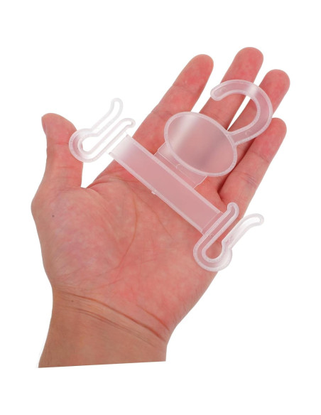 Ganchos de Plástico para Pantuflas BESTOYARD 100 Pcs Blanco Ganchos de Plástico para Pantuflas BESTOYARD 100 Pcs Blanco