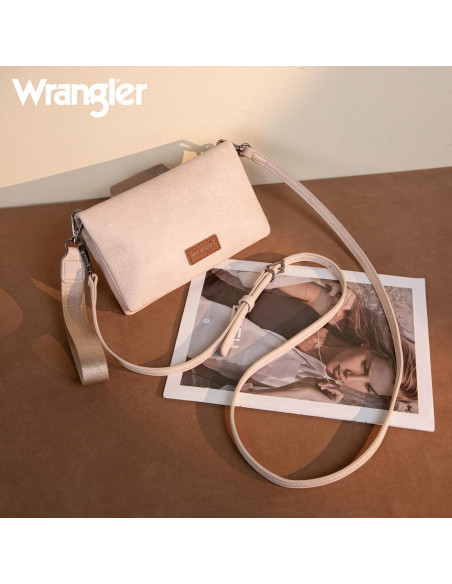 Billetera Bifold Wrangler Mujer con Bloqueo RFID Estampado Vacuno Billetera Bifold Wrangler Mujer con Bloqueo RFID Estampado Vacuno