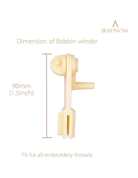 Enhebrador de Bobinas de Hilo BEADNOVA - Plástico Durable Enhebrador de Bobinas de Hilo BEADNOVA - Plástico Durable