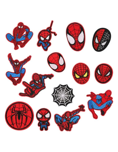 Set de 14 Parches Bordados HITOMOSU para Planchar
