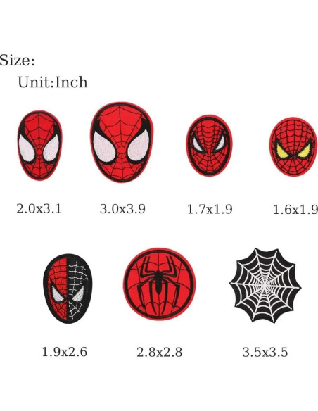 Set de 14 Parches Bordados HITOMOSU para Planchar Set de 14 Parches Bordados HITOMOSU para Planchar