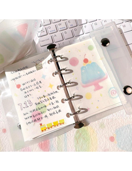 Juego de 4 Rollos de Cinta Washi Qojai - Frutas Caricatura 6cm Juego de 4 Rollos de Cinta Washi Qojai - Frutas Caricatura 6cm
