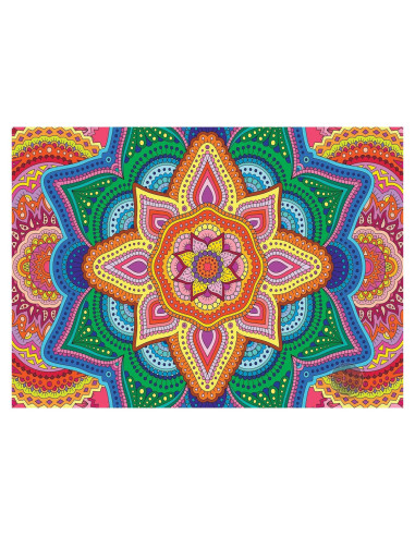 Póster Gigante para Colorear SJPrinter Mandala Floral 106.7x76.2cm