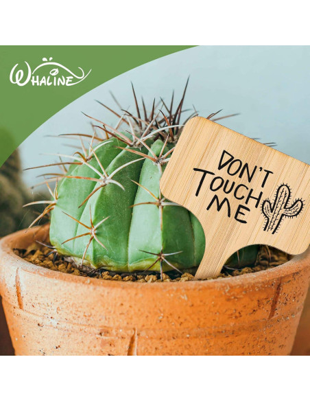 Etiquetas de Plantas de Bambú Whaline 50 Pcs con Bolígrafo Etiquetas de Plantas de Bambú Whaline 50 Pcs con Bolígrafo