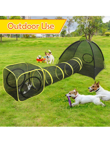 Recinto para Gatos al Aire Libre Wilwolfer 3 en 1 con Arnés