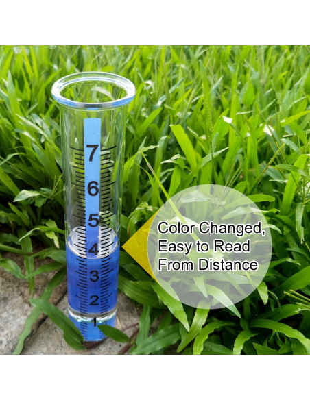 Tubo de Reemplazo para Pluviómetro de Vidrio RYOEIKT 20.96cm Tubo de Reemplazo para Pluviómetro de Vidrio RYOEIKT 20.96cm