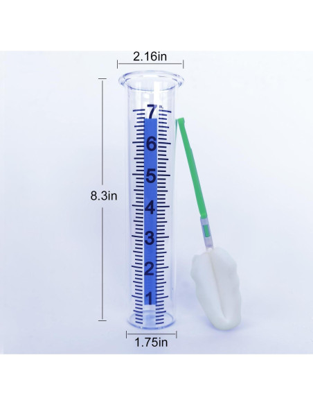 Tubo de Reemplazo para Pluviómetro de Vidrio RYOEIKT 20.96cm Tubo de Reemplazo para Pluviómetro de Vidrio RYOEIKT 20.96cm